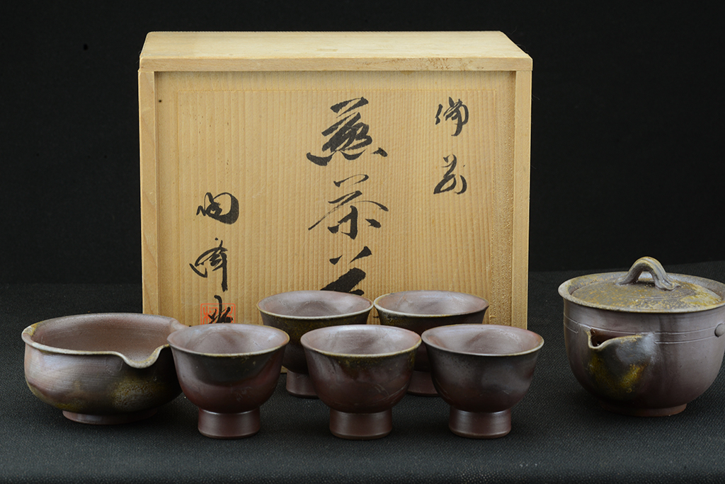japanese bizen tea set